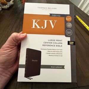 Bible: Thomas Nelson KJV Large Print Center-column Reference w/ Thumb Index New